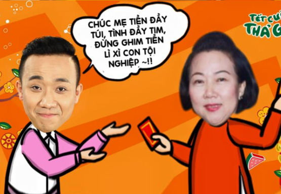 Sao Viet chia se tuyet chieu chuc Tet lay long cha me hinh anh