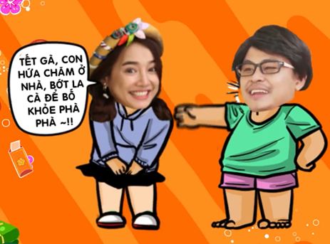 Cuoi tha ga voi nhung man gheo cha me cua sao Viet hinh anh