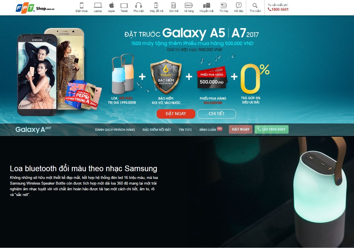 chinh thuc mo ban bo doi Galaxy A5 va A7 anh 1