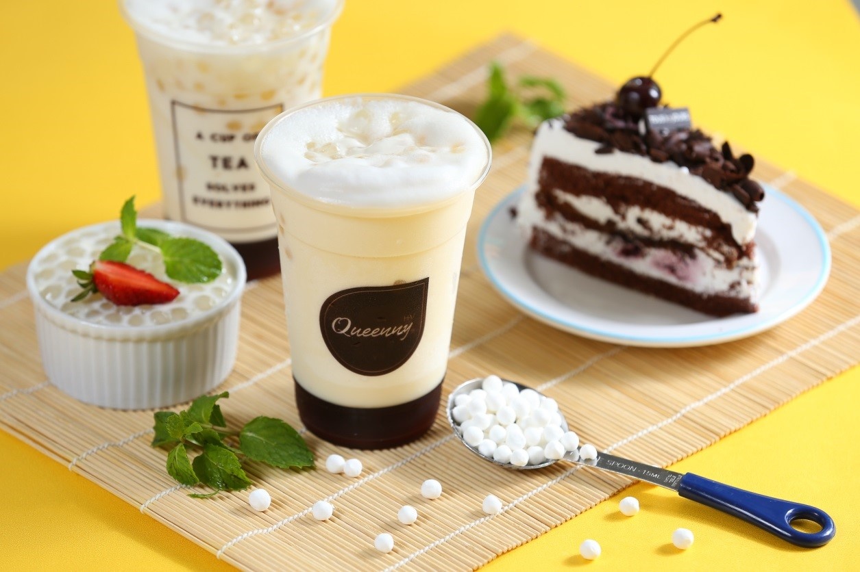 Tra sua caramen muoi hoa hong hap dan teen Sai thanh hinh anh