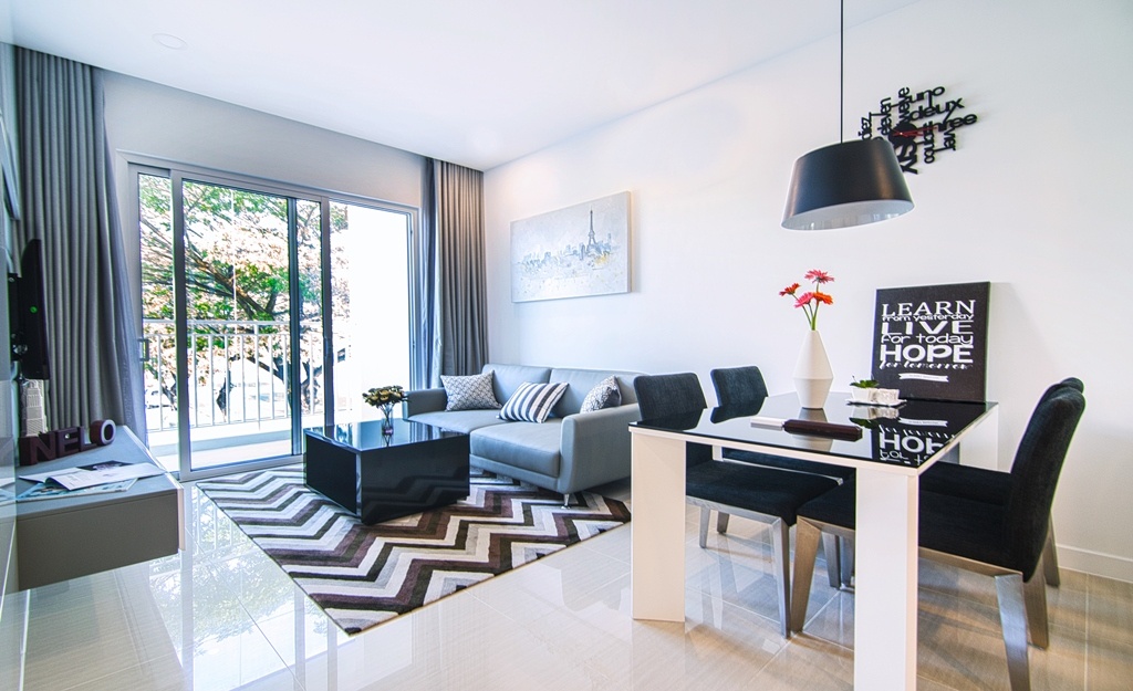 Can ho 3 mat huong song tai truc duong chinh khu Nam Sai Gon hinh anh