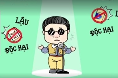 Justatee, Only C, Huu Vi cung keu goi tay chay thuoc la lau hinh anh