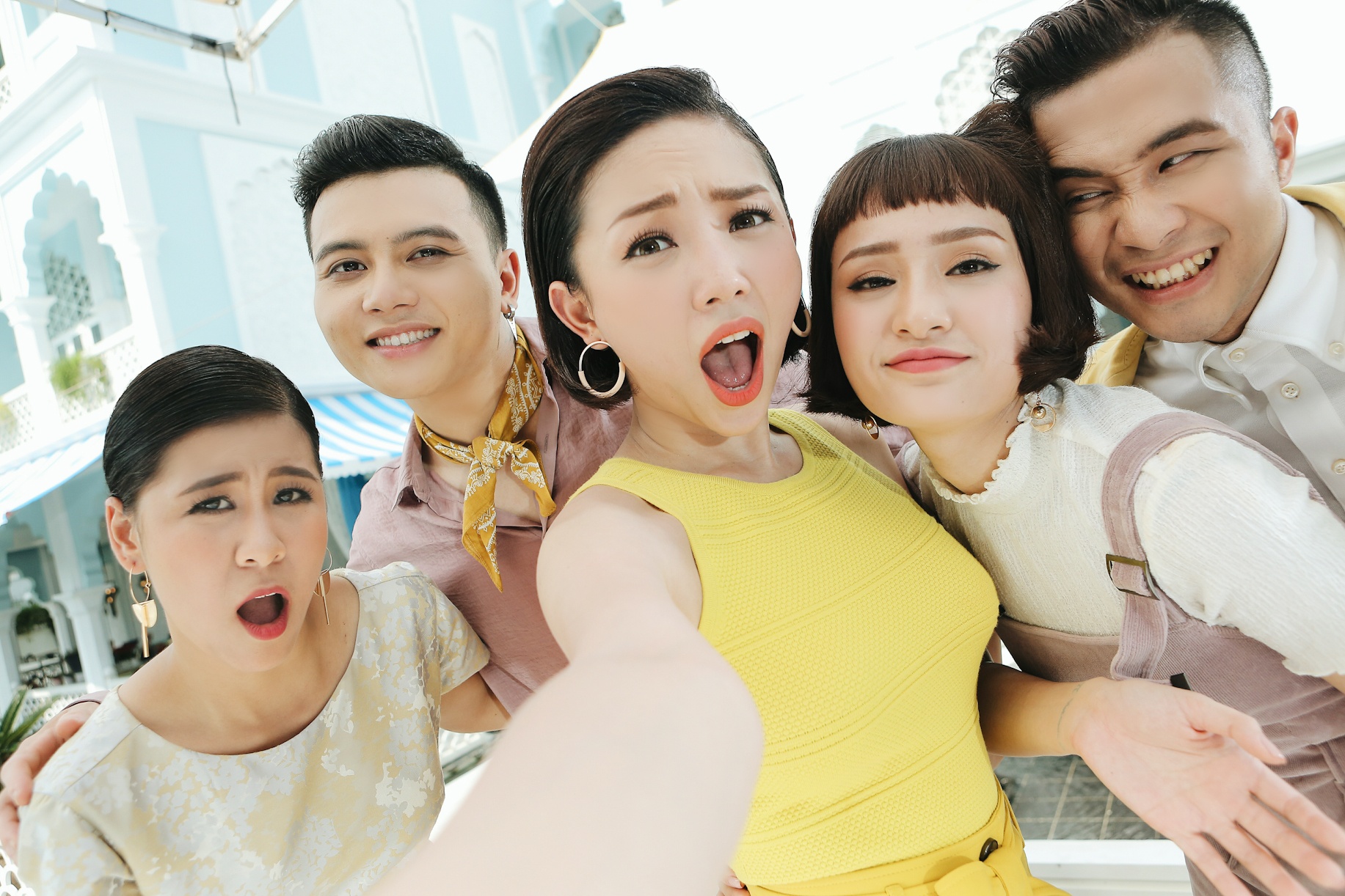 Toc Tien va hoc tro The Voice sanh dieu anh 7