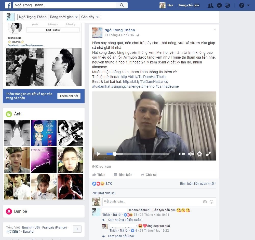 Tronie Ngo che loi bai hat Bong bong bang bang anh 1