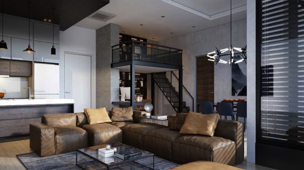 Can ho co gac lung, 2-3 phong ngu cho gia dinh tre hinh anh