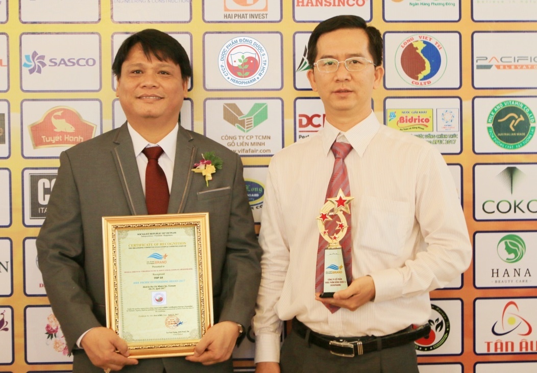 Heropharm dat top 10 thuong hieu tieu bieu chau A - TBD 2017 hinh anh