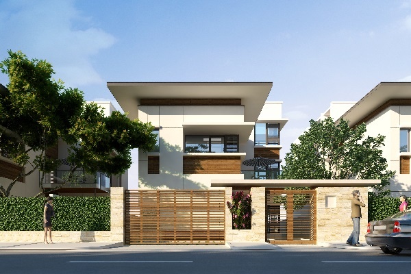 Sonasea Golden Villas hut khach sau 2 tuan khai truong biet thu mau hinh anh