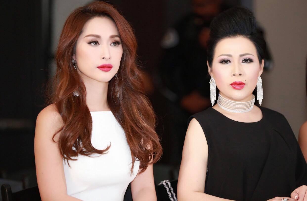 Hoa hau Kristine Thao Lam va Queenie Quynh Thy hoi ngo tai My hinh anh