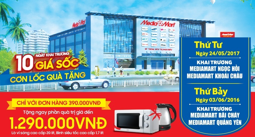 MediaMart khai truong them 4 sieu thi dien may tai mien Bac hinh anh