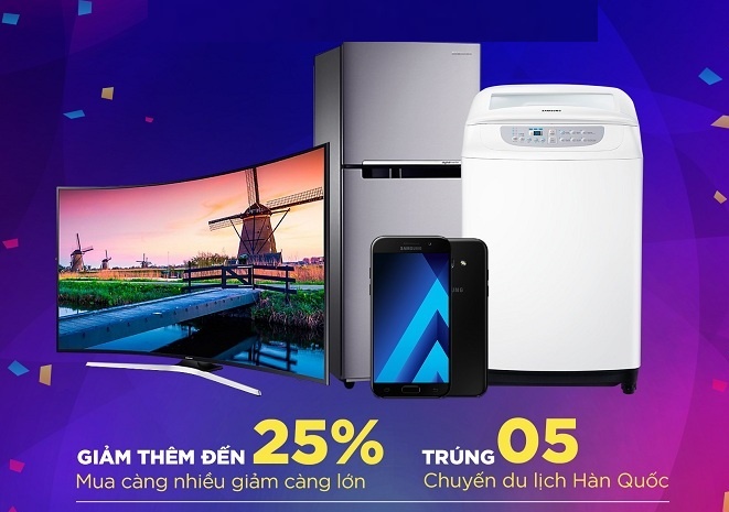Lazada giam them 25% tren gia da giam cho san pham Samsung chinh hang hinh anh
