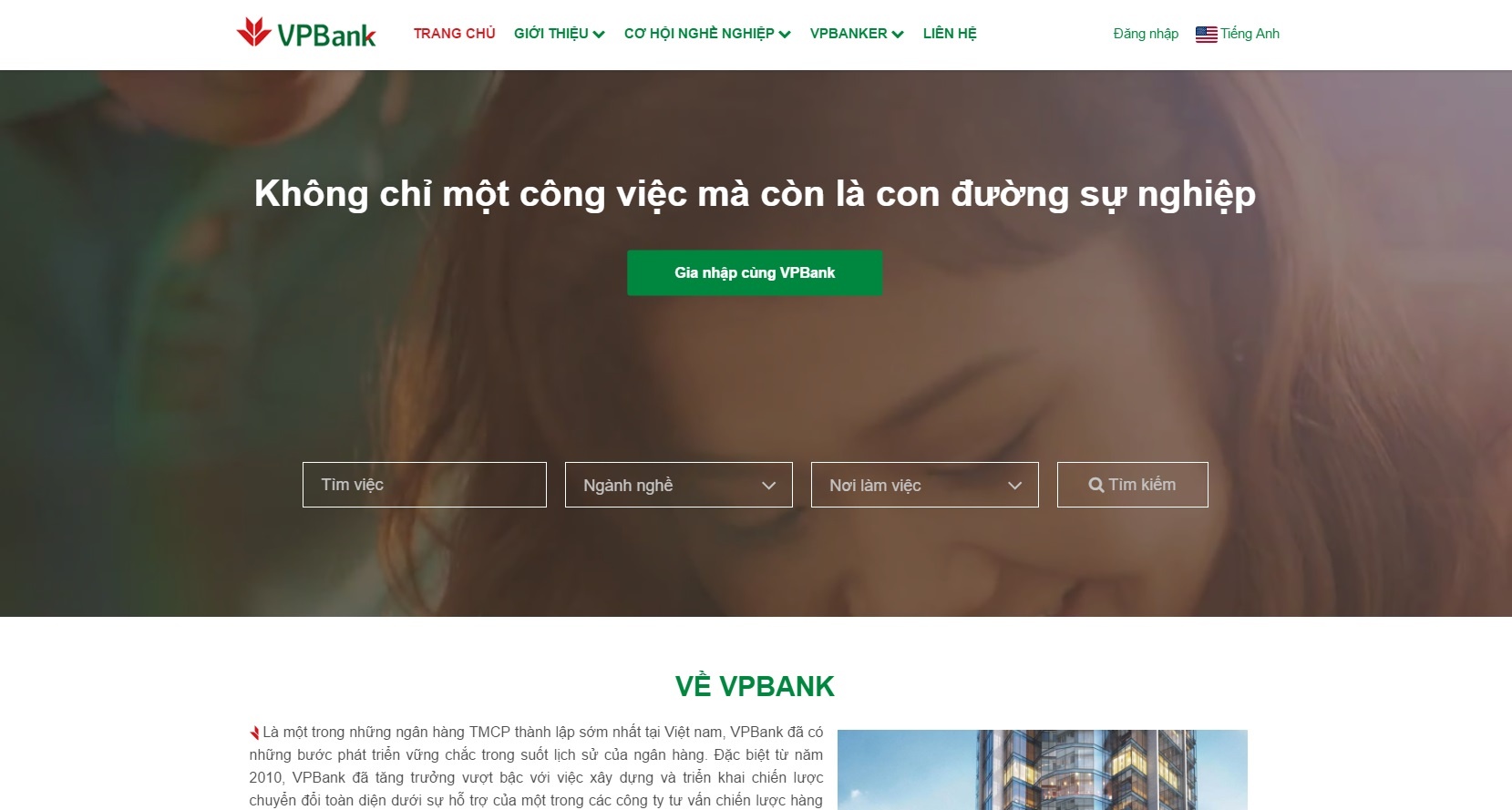 VPBank ra mat website tuyen dung moi anh 1