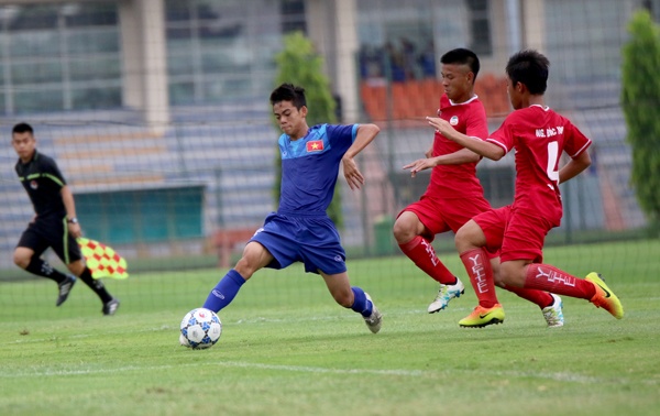 U15 Viet Nam san sang truoc tran dau voi U15 Dai Bac Trung Hoa hinh anh