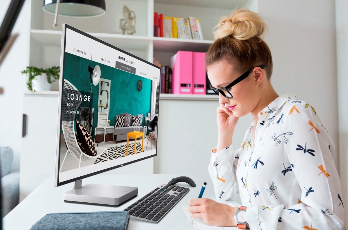 Man hinh Dell S2718D ghi diem voi thiet ke vien Infinity Edge hinh anh