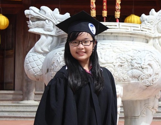 Nu sinh truong quoc te A Chau duoc 8 truong dai hoc My cap hoc bong hinh anh