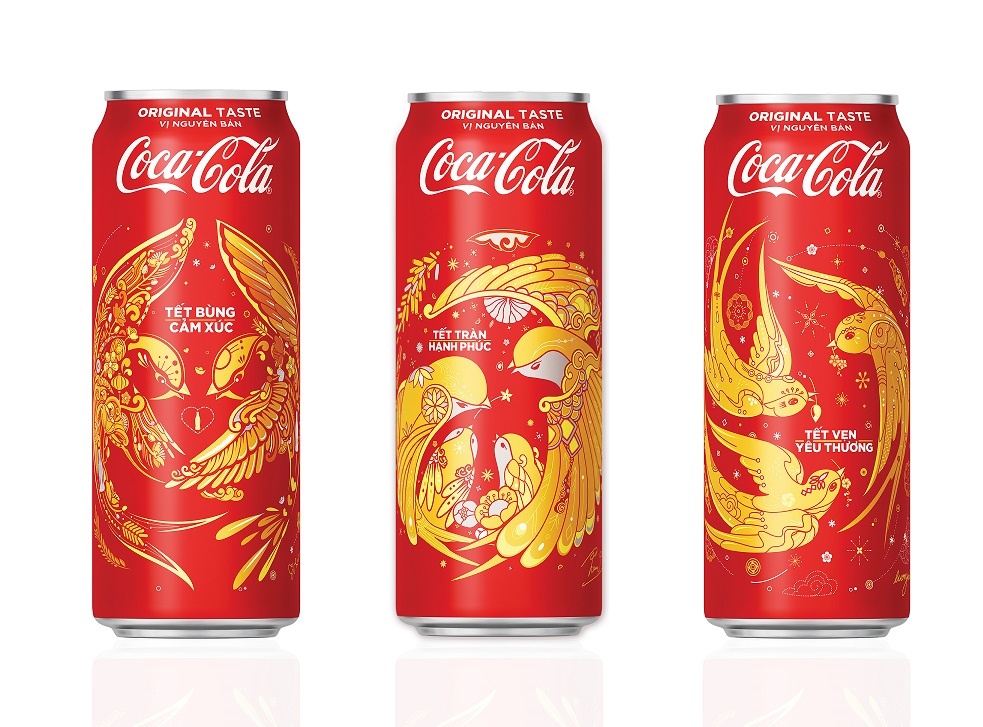 Coca-Cola ra mat 3 mau bao bi doc dao dip Tet 2018 hinh anh