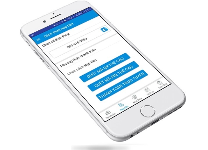 Nap the di dong bang ung dung quet QR code hinh anh