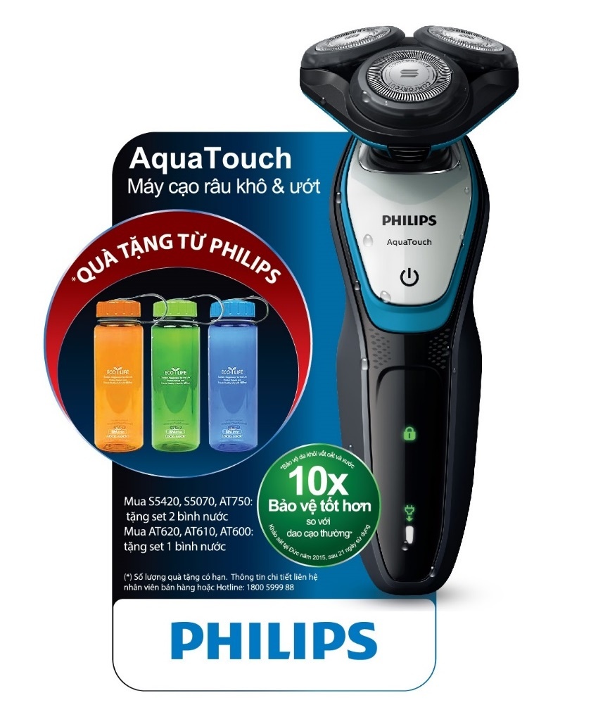 máy cạo râu Philips AquaTouch ảnh 2 may cao rau Philips AquaTouch anh 2