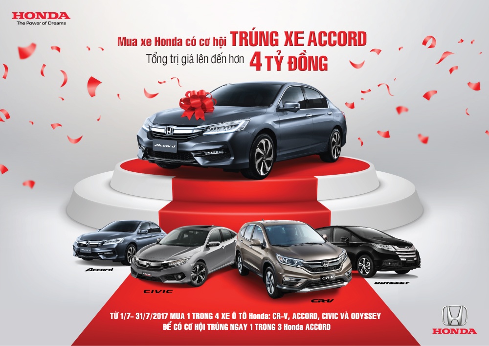 Co hoi trung xe Accord khi mua oto Honda hinh anh