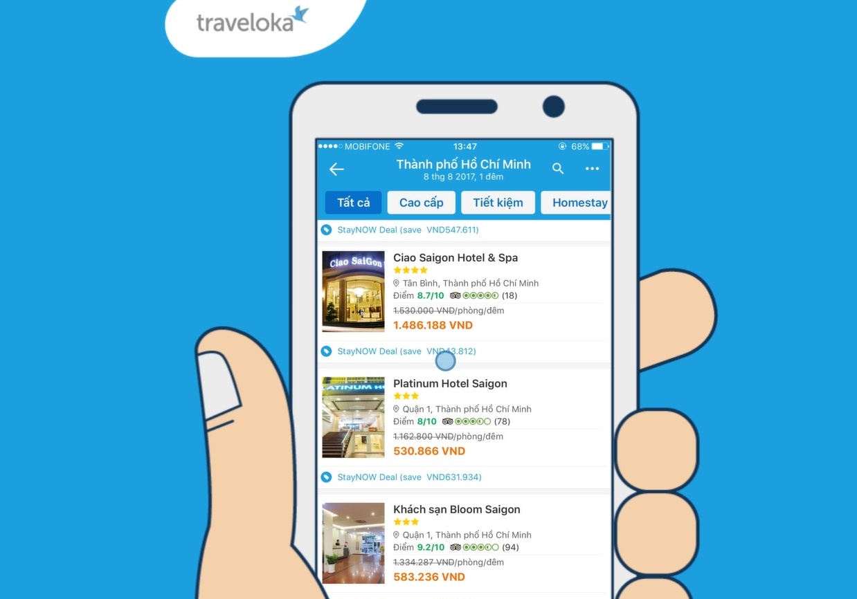 Dat phong gio chot tai Traveloka hinh anh