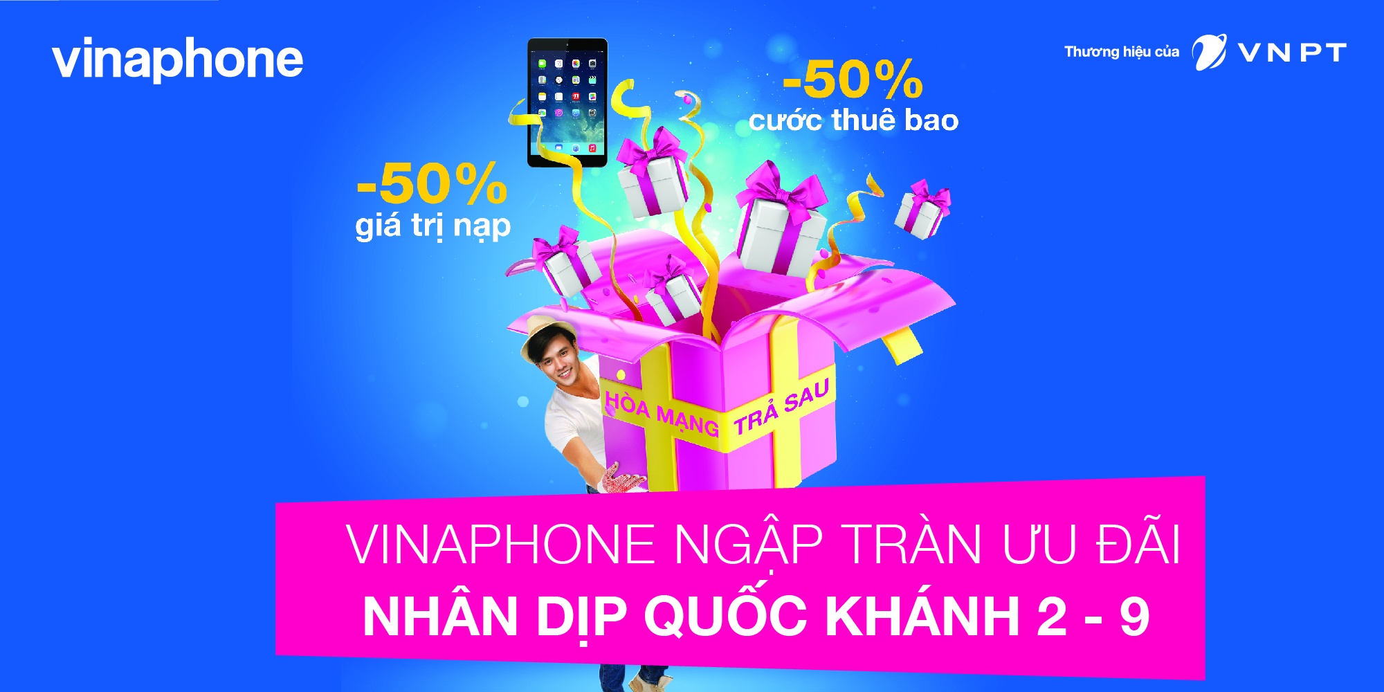 VinaPhone tung hang loat uu dai mung Quoc khanh hinh anh