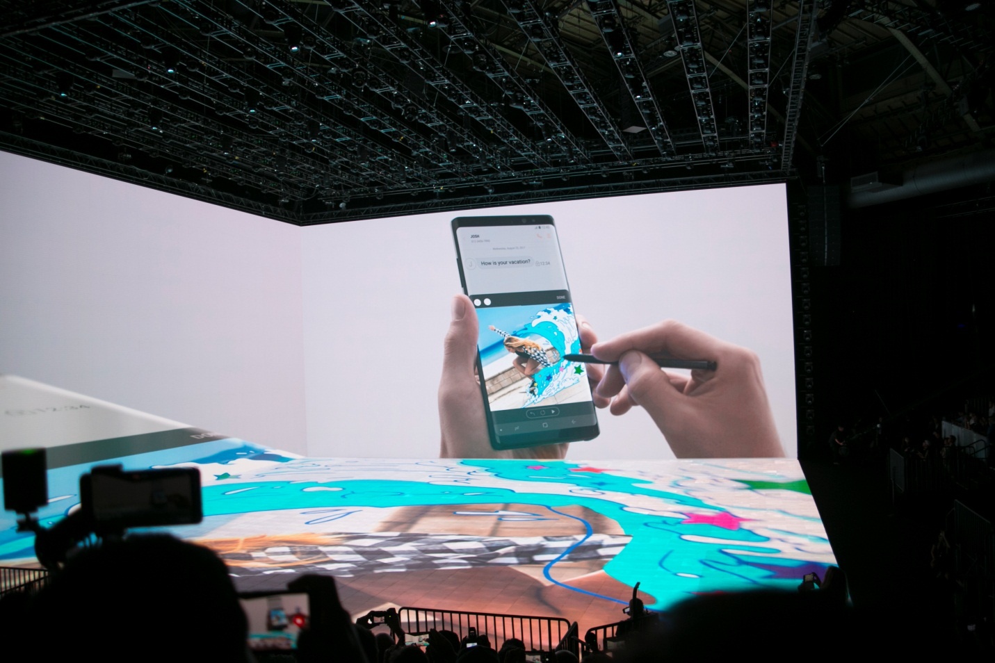 dấu ấn trong sự kiện ra mắt Galaxy Note 8 ảnh 2 dau an trong su kien ra mat Galaxy Note 8 anh 2