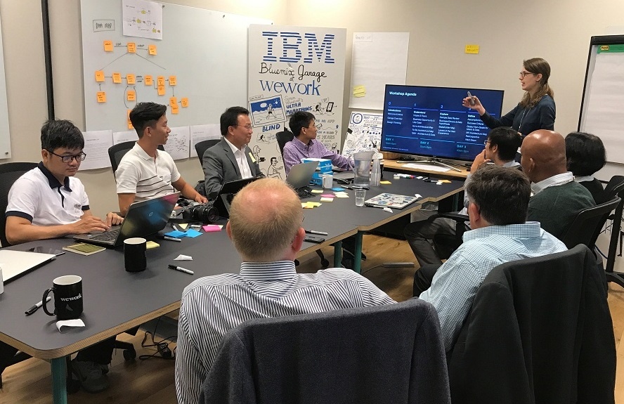 Five9 mang bai toan Credit Score den su kien IBM Design Thinking hinh anh