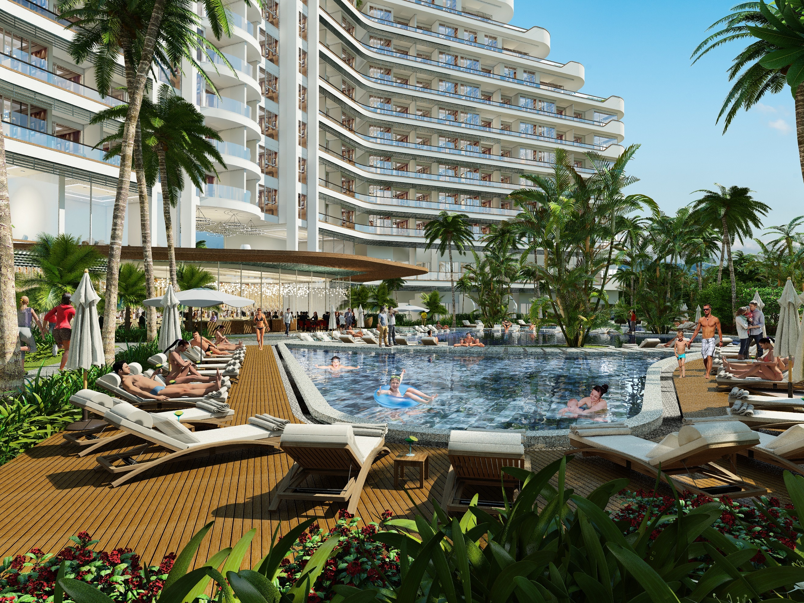 khu biệt thự hạng sang bên bờ biển Hồ Tràm ảnh 1 khu biet thu hang sang ben bo bien Ho Tram anh 1