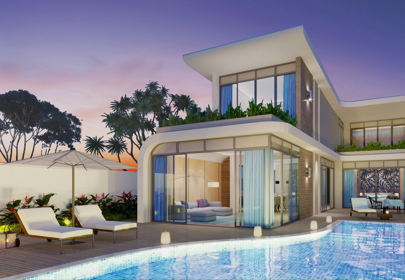 Khu biet thu hang sang ben bo bien Ho Tram gia gan 8 ty hinh anh