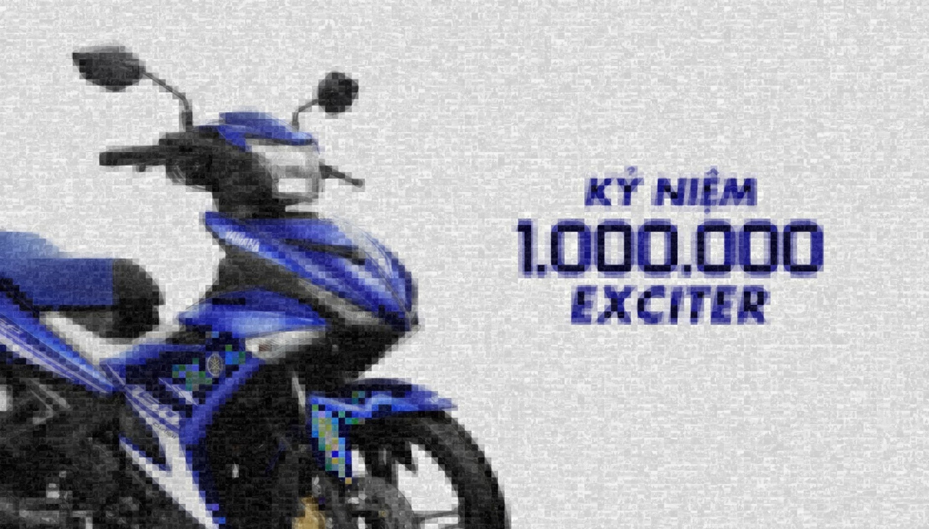 Cong dong Exciter gay an tuong voi tranh ghep mosaic hon 17.000 anh hinh anh