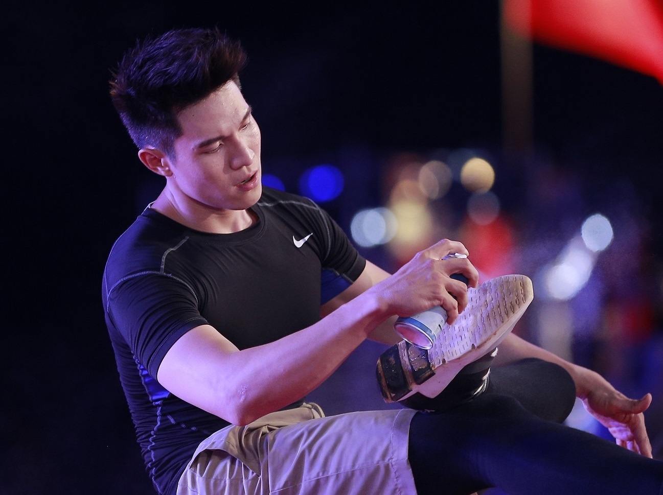 Dien vien Minh Anh quay tro lai vong 3 Sasuke Viet Nam hinh anh