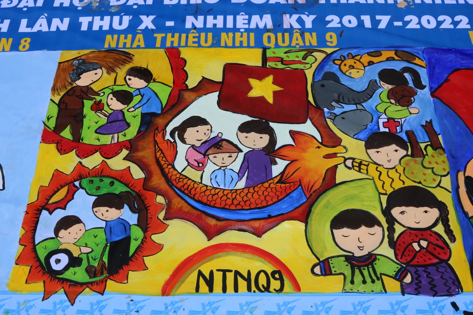 Thieu nhi TP.HCM tranh tai ve tranh tai lien hoan 'Nhanh co non' hinh anh