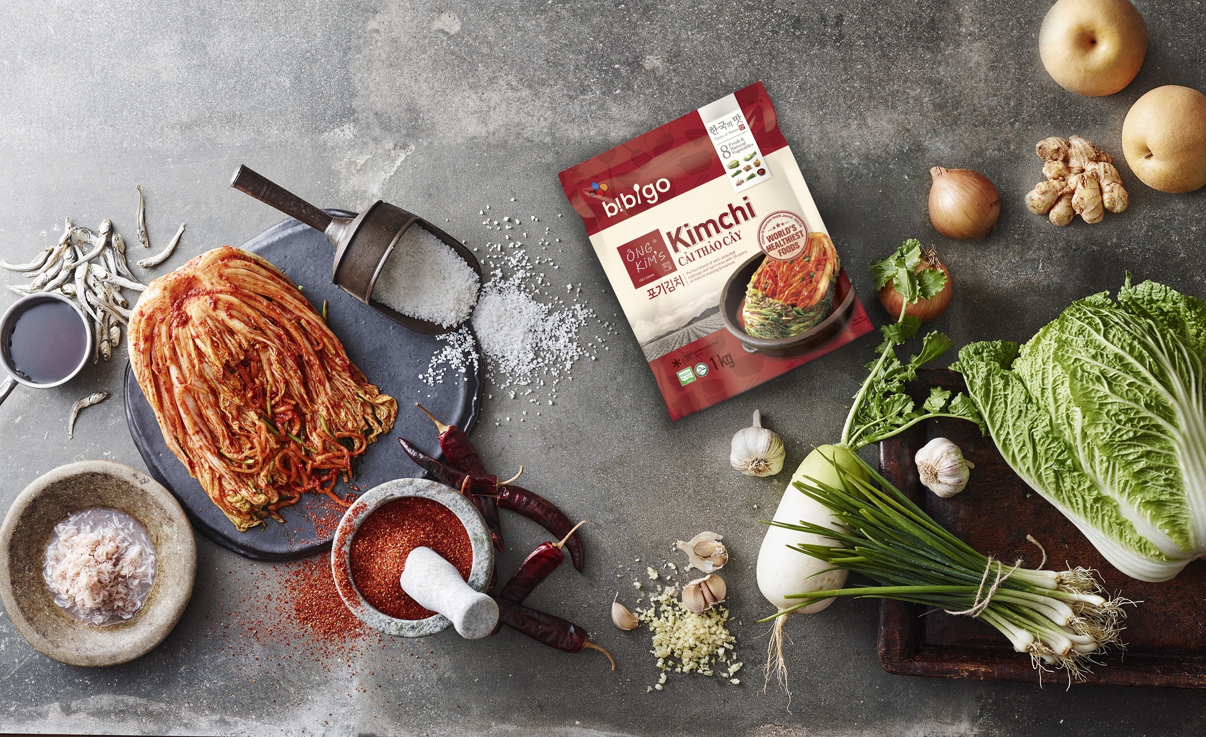 Bien tau bua com ngon cho gia dinh voi kim chi hinh anh