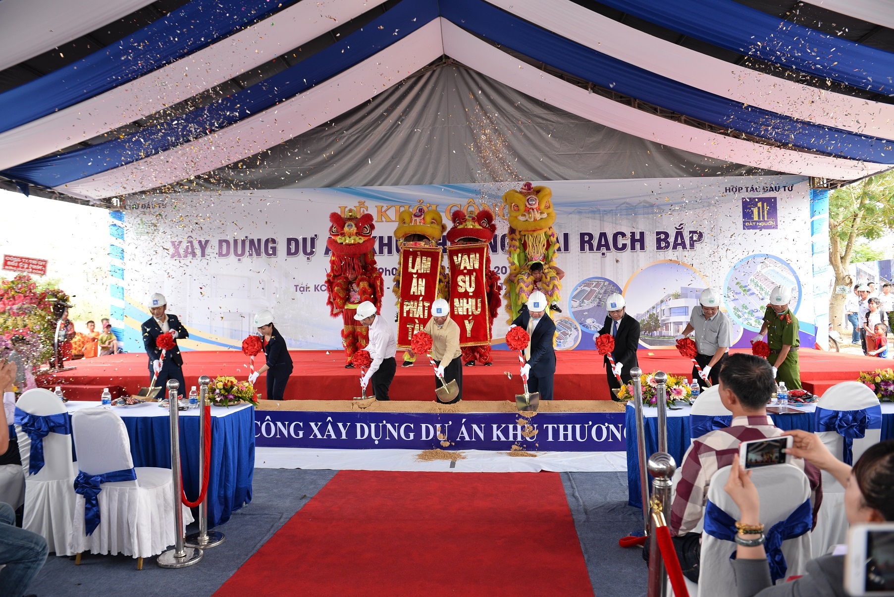 Dat Nguon khoi cong xay dung khu thuong mai Rach Bap - An Dien hinh anh