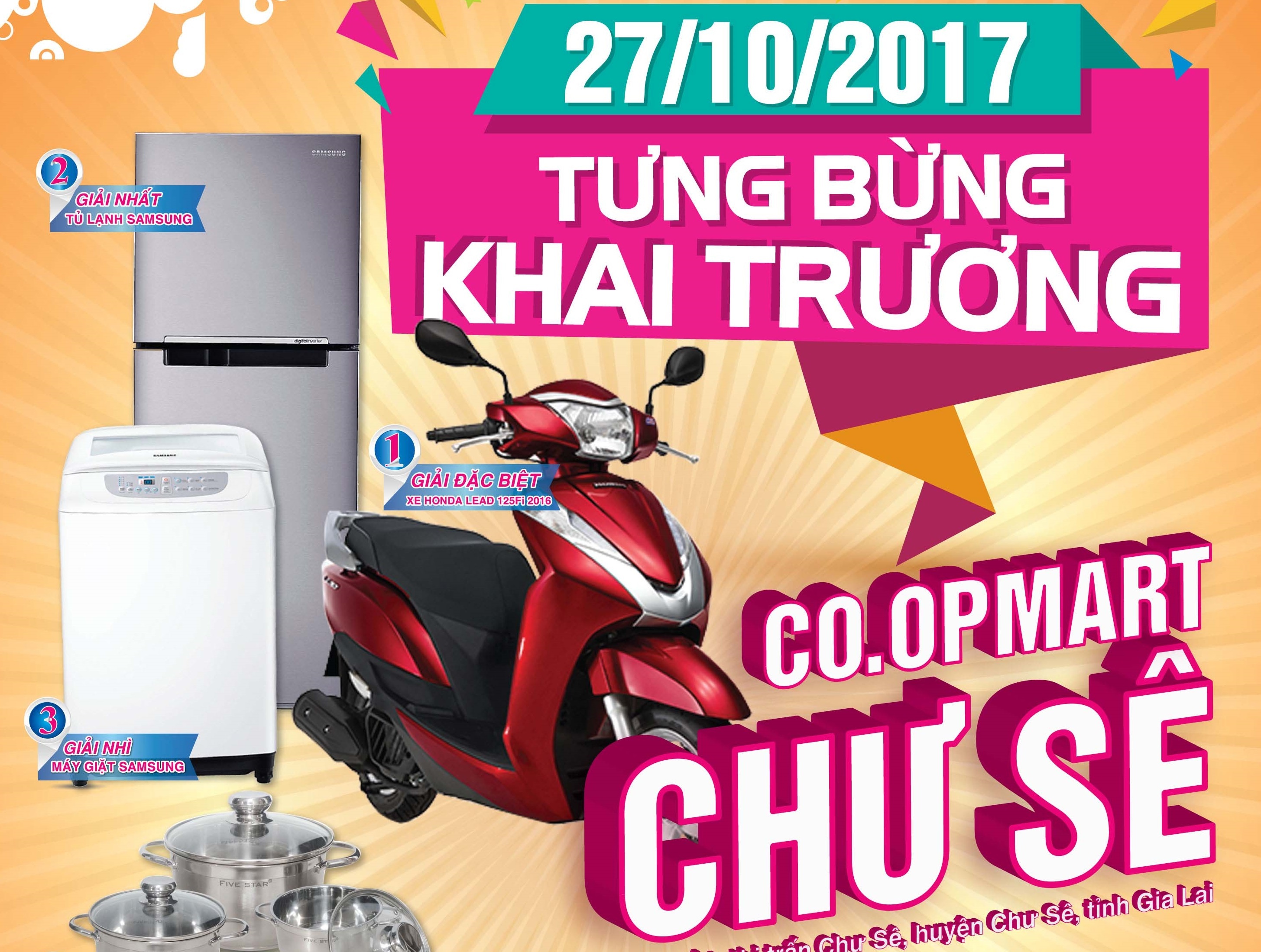 Co.opmart Chu Se giam gia manh, tang Honda Lead dip khai truong hinh anh