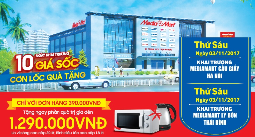 Dau thang 11, MediaMart dong loat khai truong 2 sieu thi tai mien Bac hinh anh