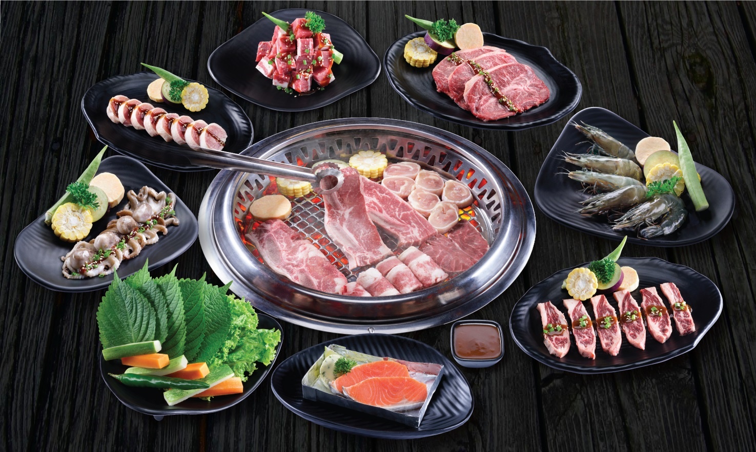 Trai nghiem nghe thuat nuong thit yakiniku xu phu tang hinh anh