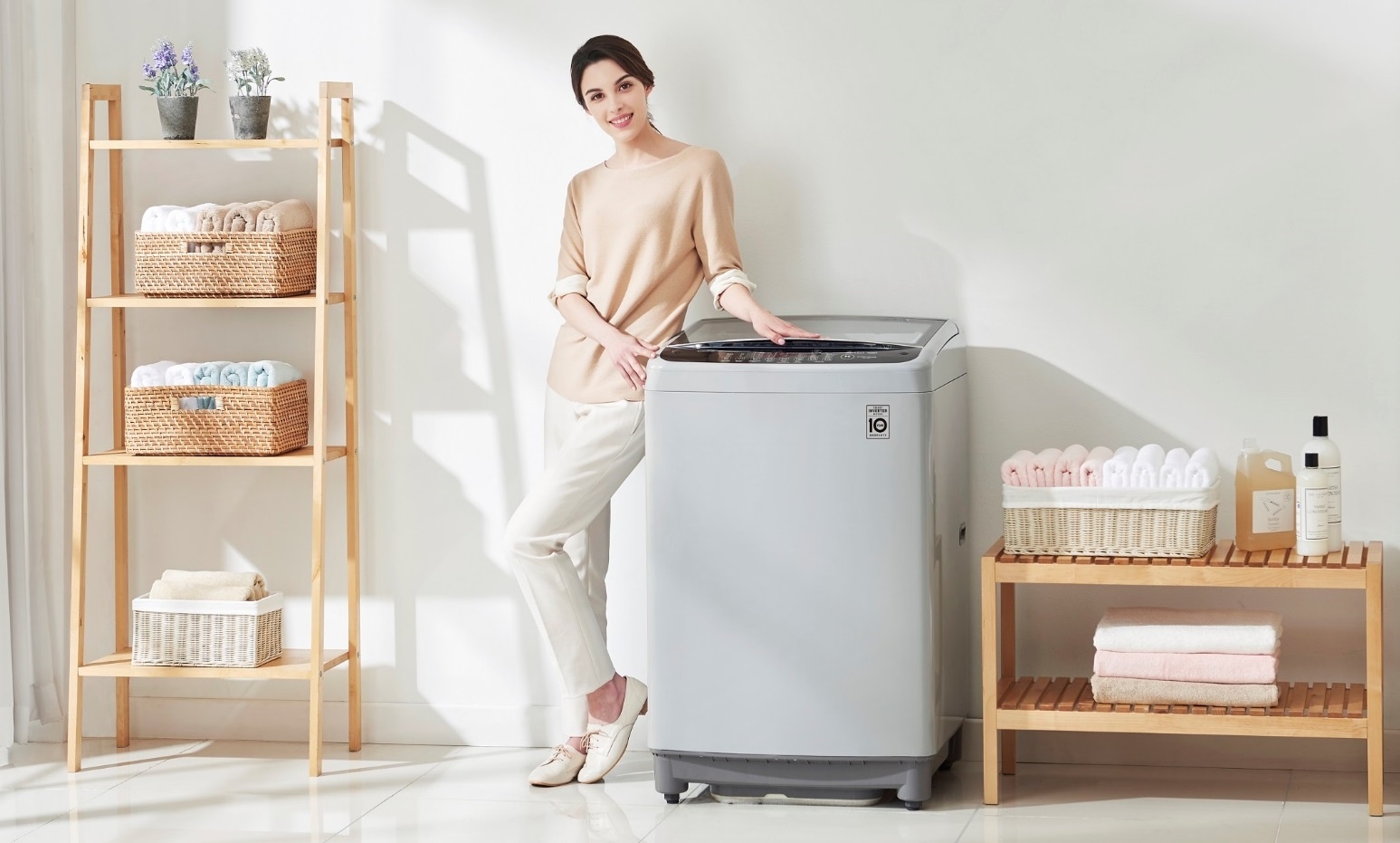 100% mau may giat LG 2017 su dung cong nghe Inverter hinh anh