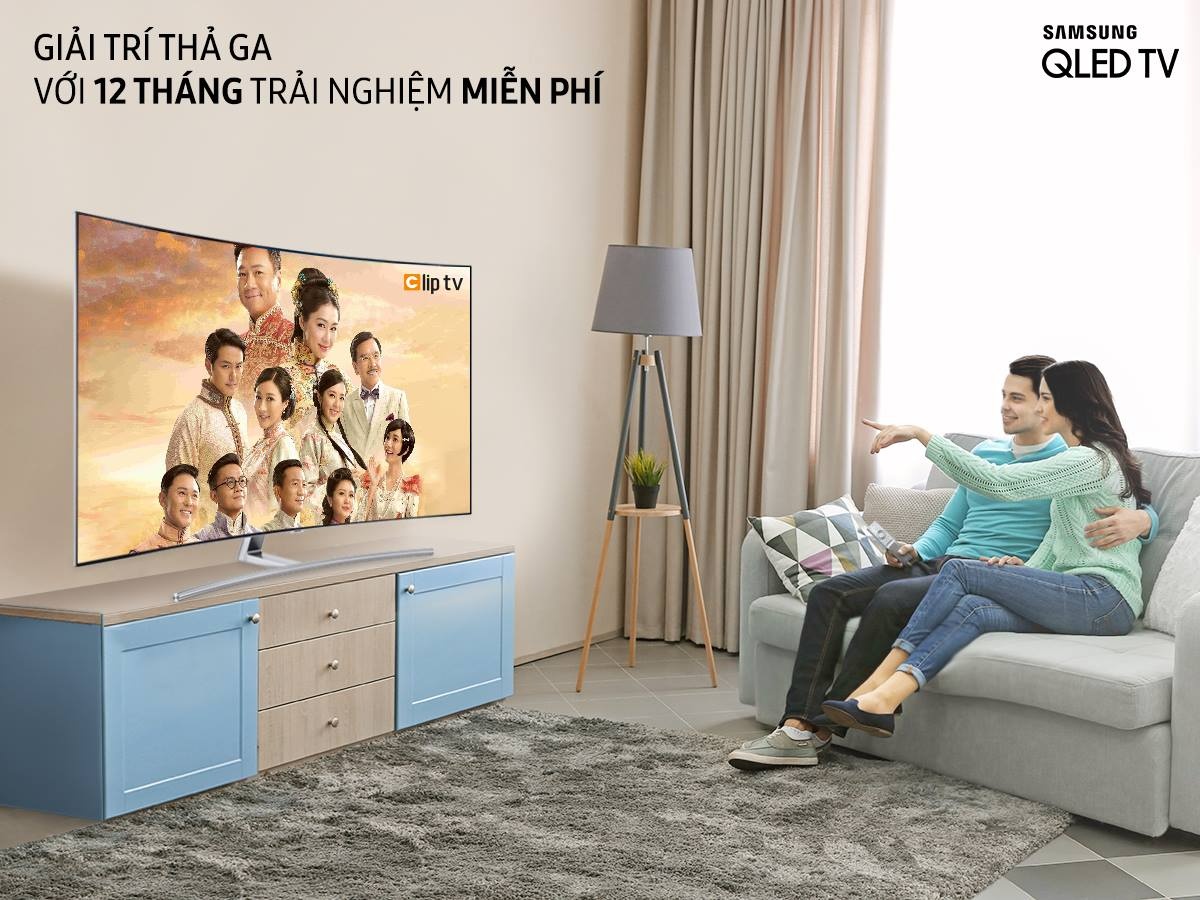 Co hoi trai nghiem mien phi Clip TV trong 12 thang tu smart TV Samsung hinh anh