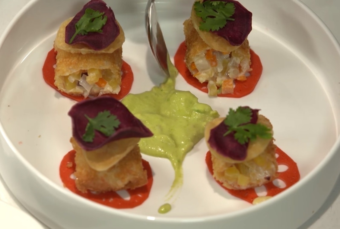 Cha gio ca hoi cam thao - mon ngon chong viem hong, cam lanh hinh anh