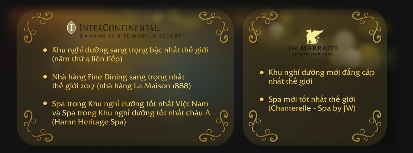 Sun Group,  Hai resort Viet duoc vinh danh tai 'gia anh 3