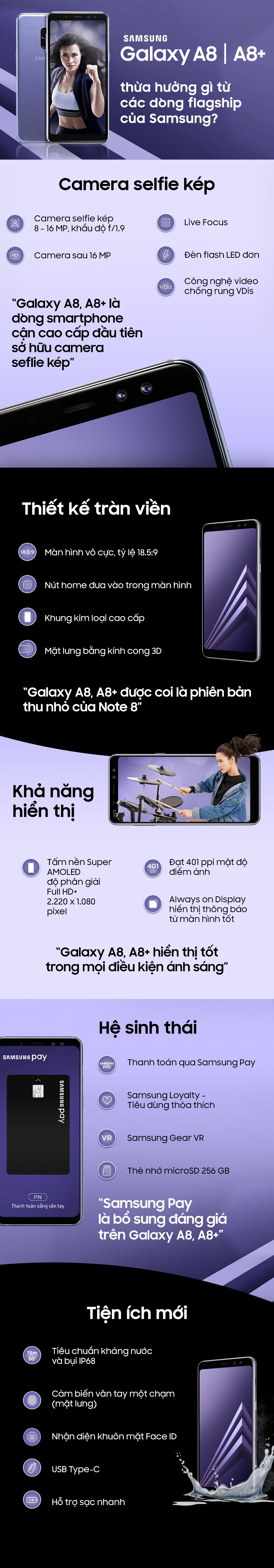 Galaxy A8,  A8+ anh 1