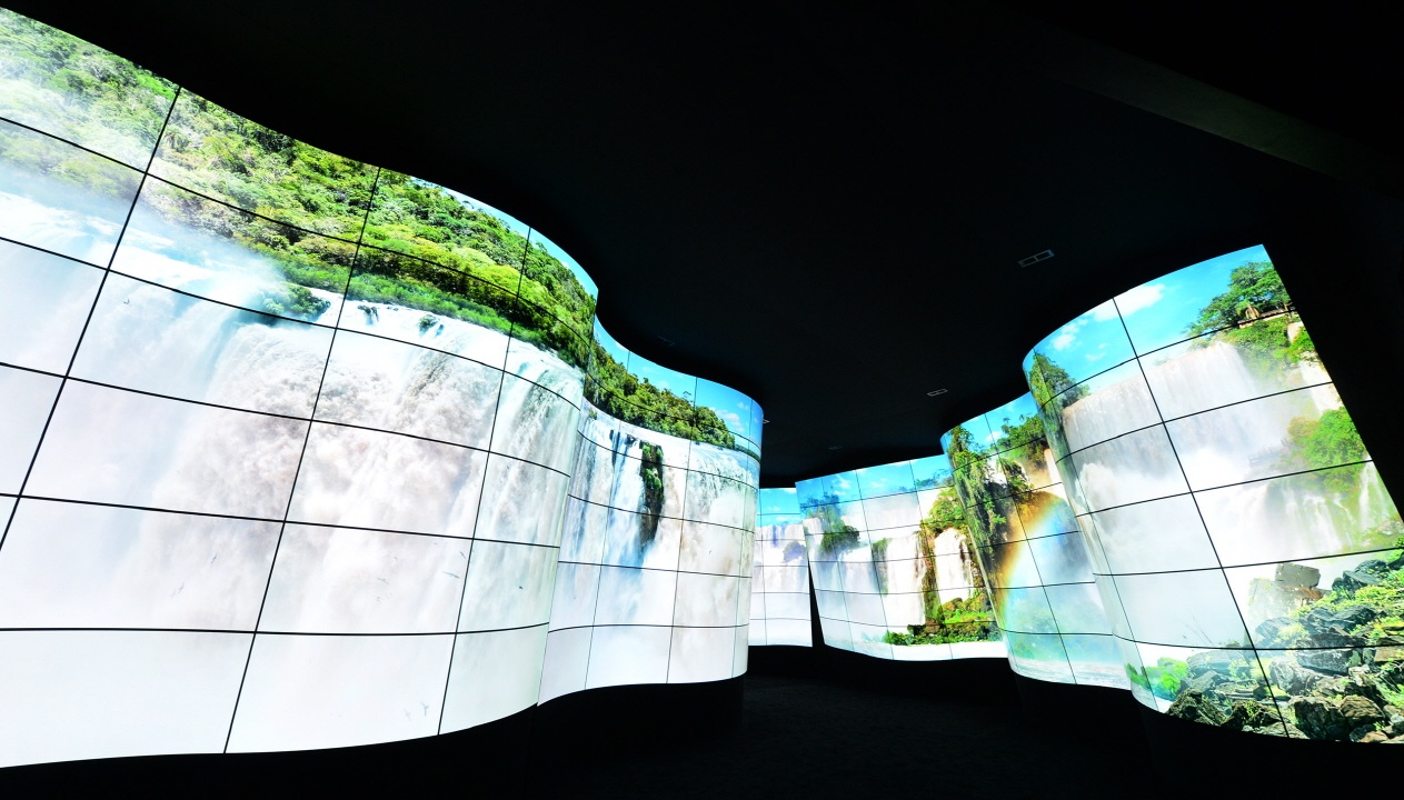 Vach tuong OLED dai 28 m tai CES 2018 hinh anh