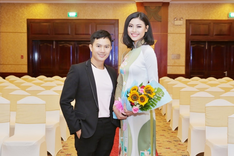 Thuong hieu ao dai Ngo Nhat Huy tai tro cuoc thi Hoa hau Bien toan cau hinh anh