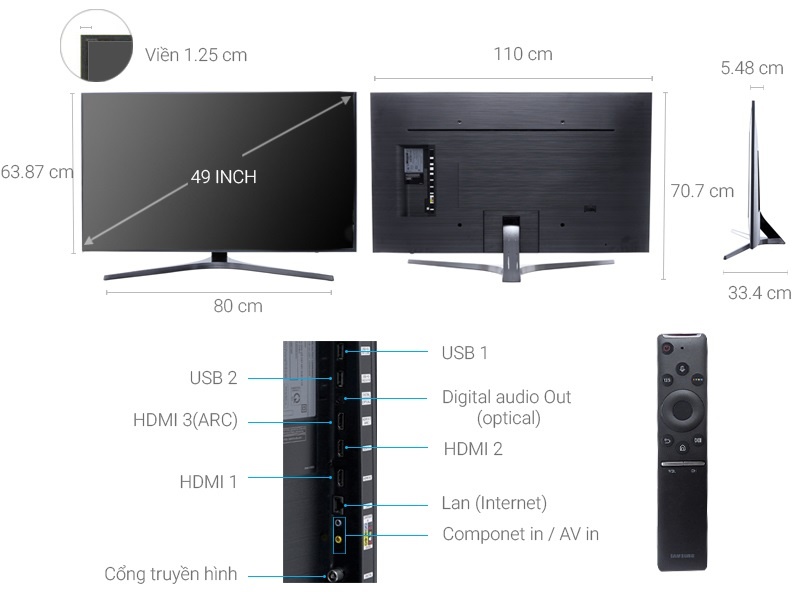 TV QLED QA49Q7F ảnh 2 TV QLED QA49Q7F anh 2