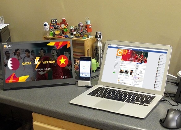 Xem truc tiep ban ket U23 Viet Nam - U23 Qatar tren may tinh hinh anh