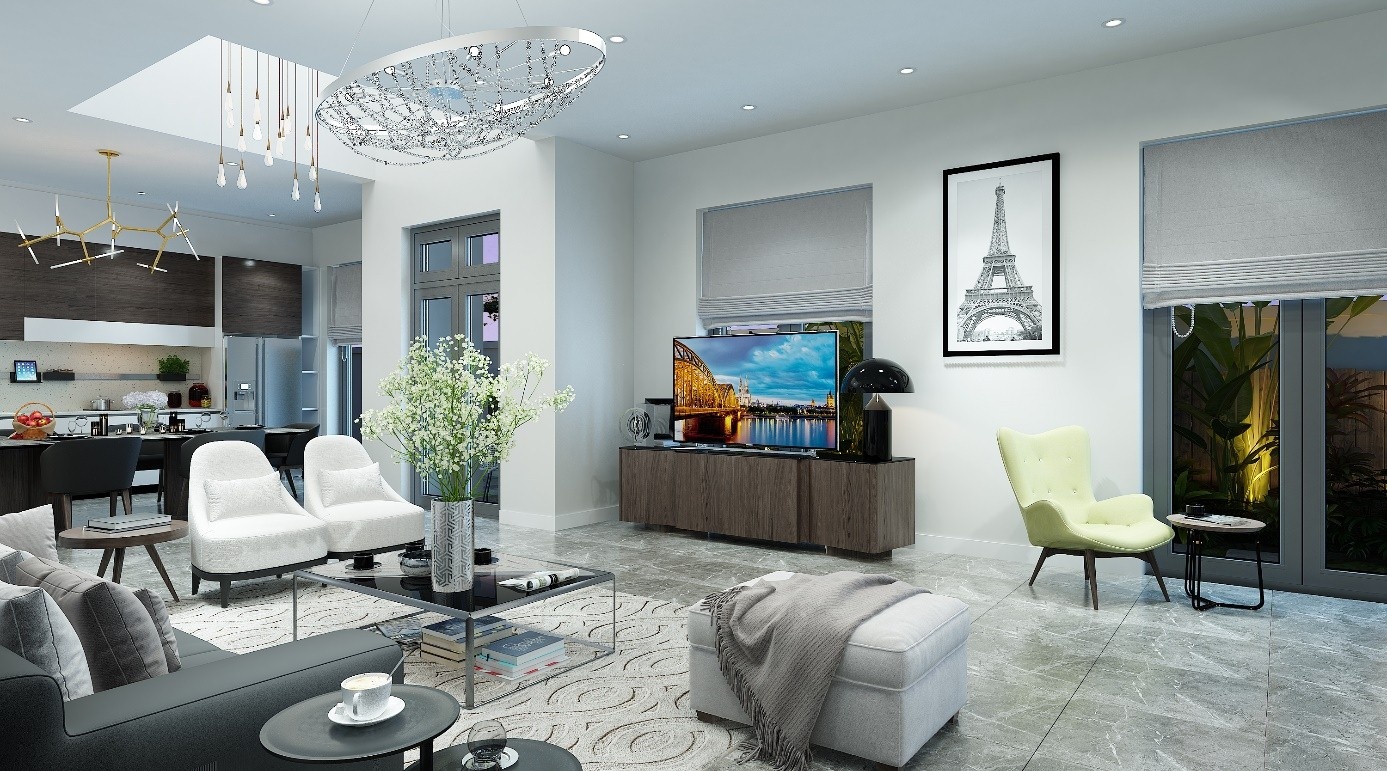 Da ngoai tai gia voi biet thu tu lap phong cach Hy Lap hinh anh