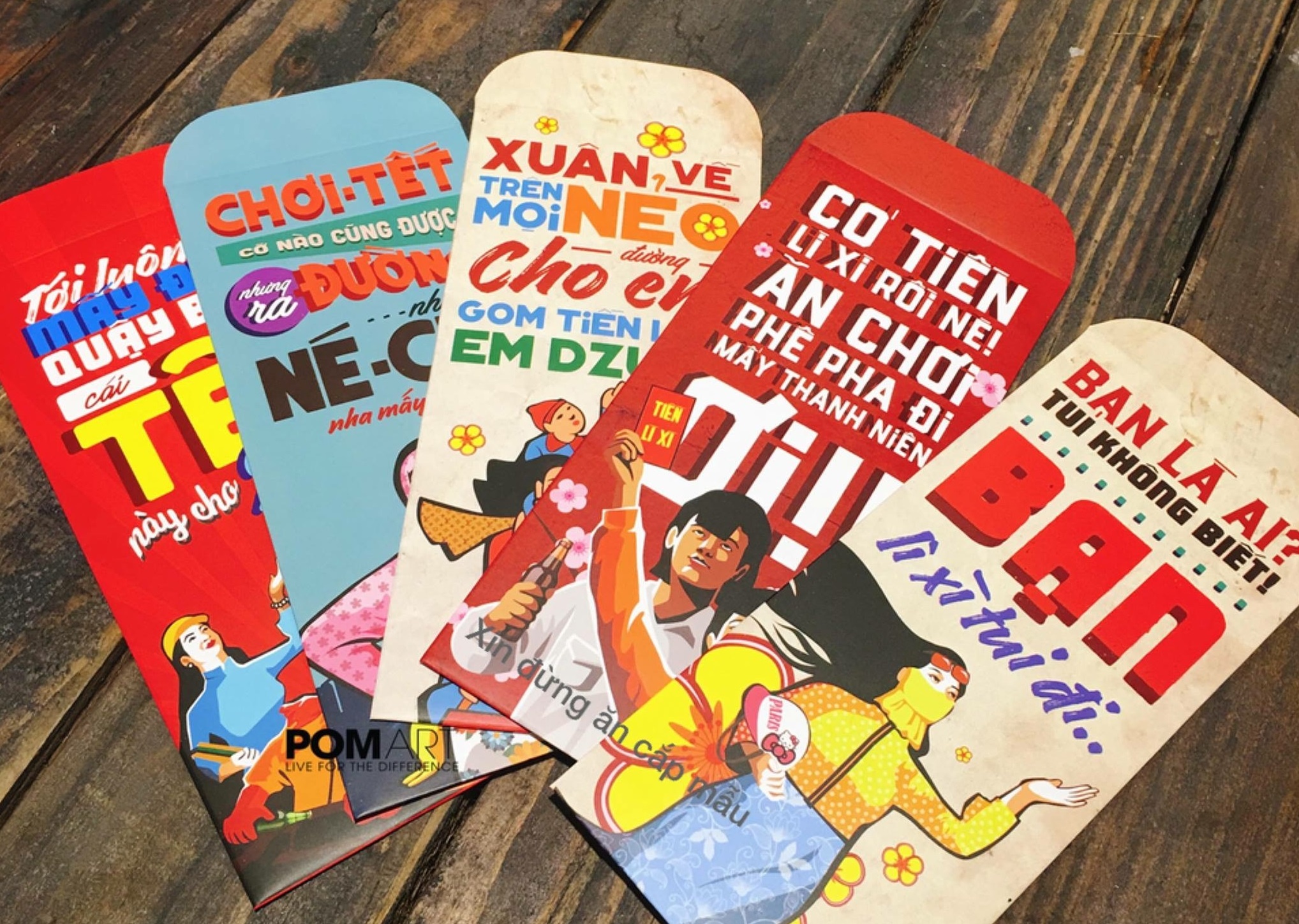 Tet ron rang voi bao li xi phong cach tranh co dong hinh anh