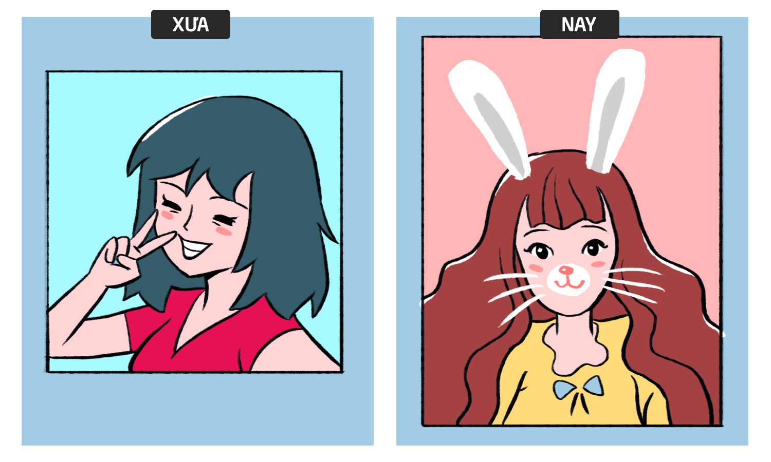 Gioi tre xua va nay selfie nhu the nao? hinh anh