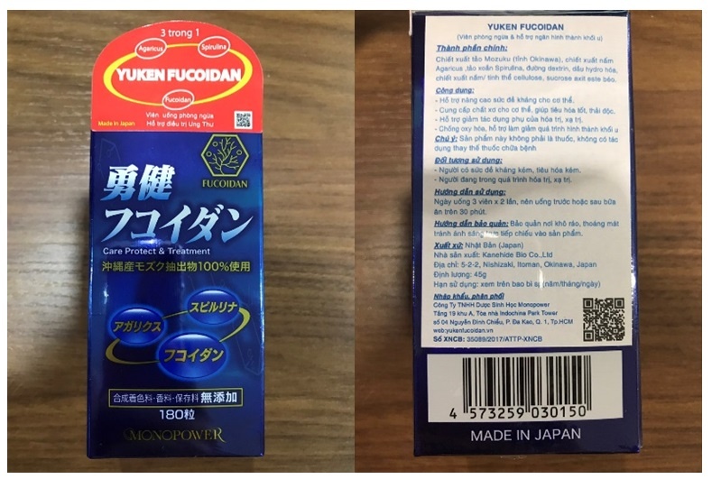 Cach nhan biet Yuken Fucoidan chinh hang hinh anh