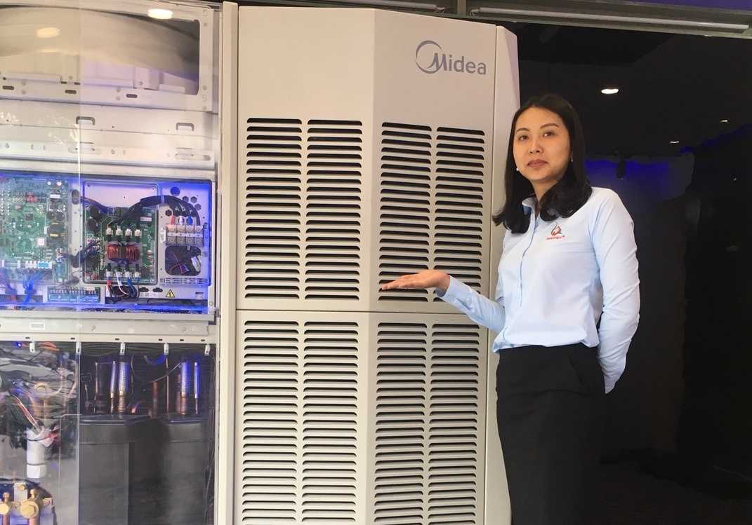 Sen Viet hop tac voi Midea khai truong showroom dieu hoa hinh anh